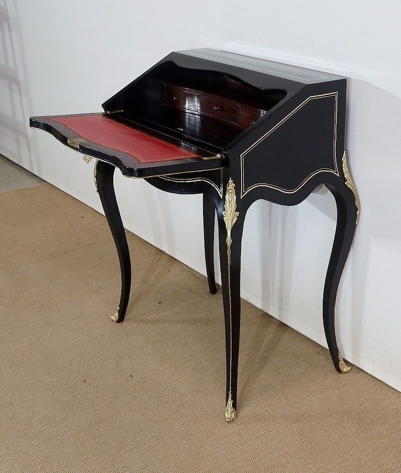 Small Lady's Desk, Louis XV Style, Napoleon III Period, Mid 19th Century photo furniture