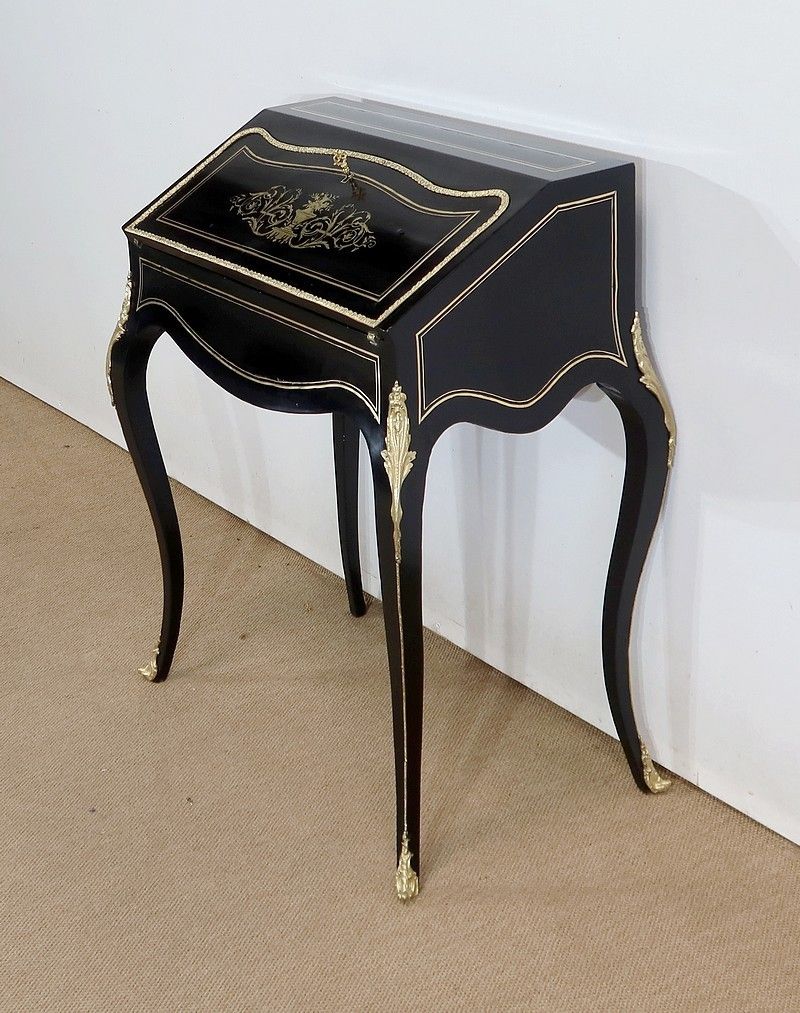 Small Lady's Desk, Louis XV Style, Napoleon III Period, Mid 19th Century photo for sale