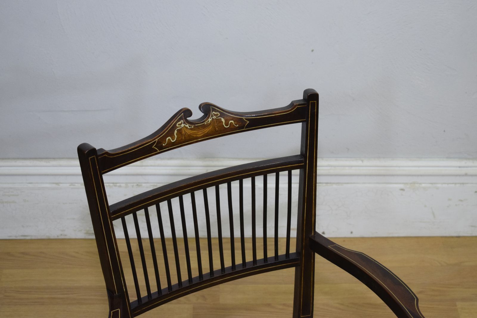 Furniture Edwardian Inlaid Armchair, 1900s photo