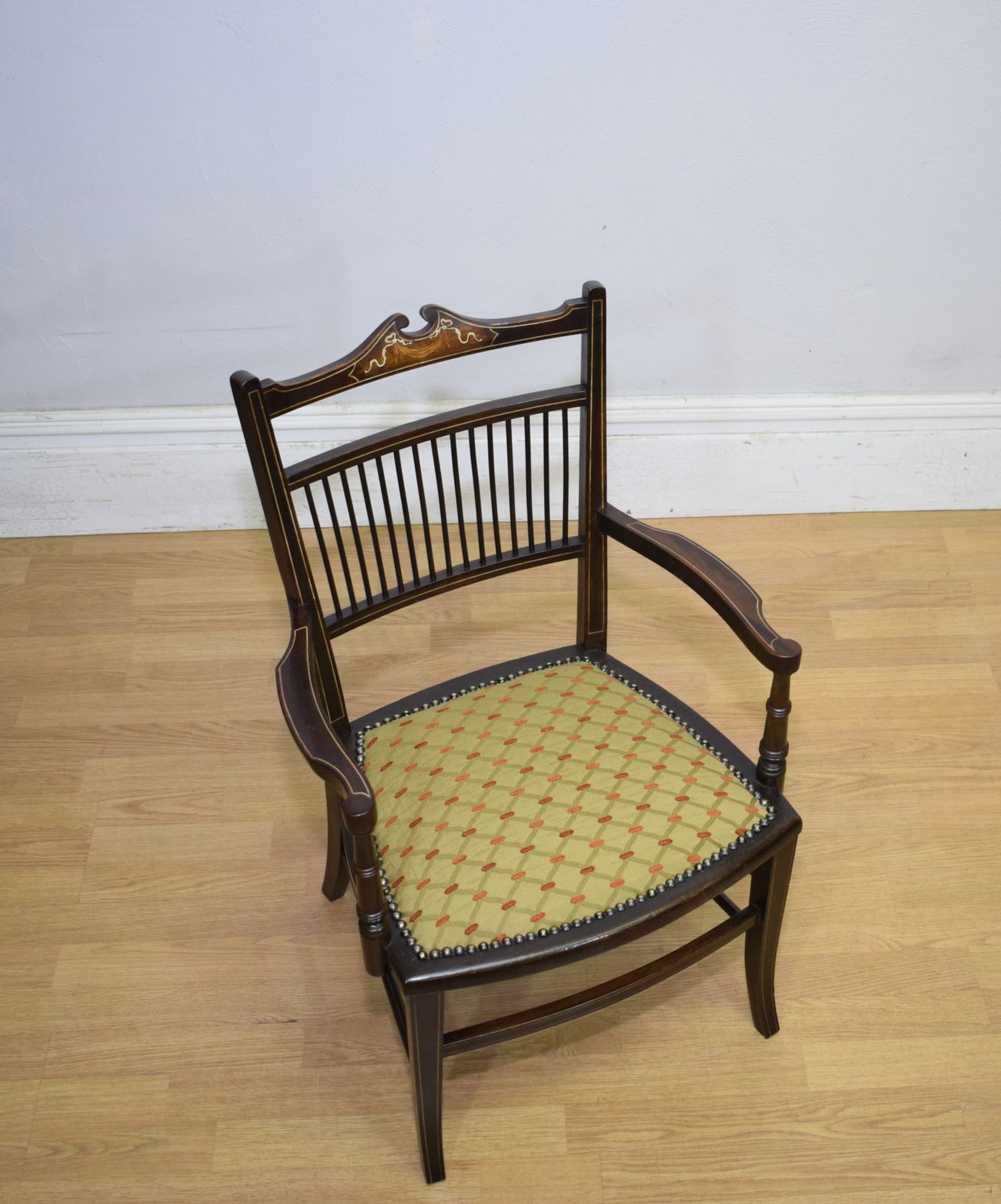 275.0 Edwardian Inlaid Armchair, 1900s photo