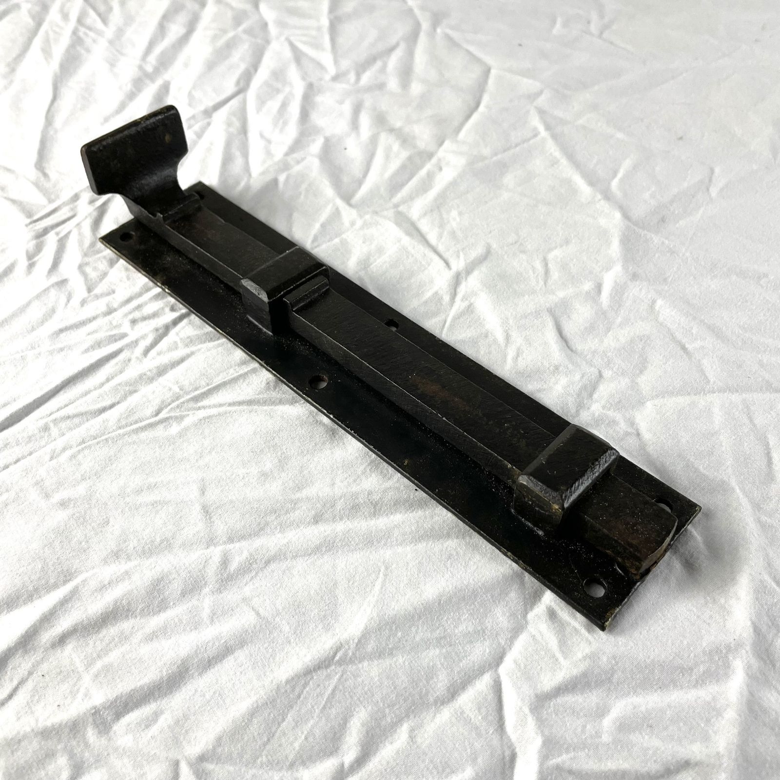Set Of 3 Large Reclaimed Iron Tower Bolts photo vinterior