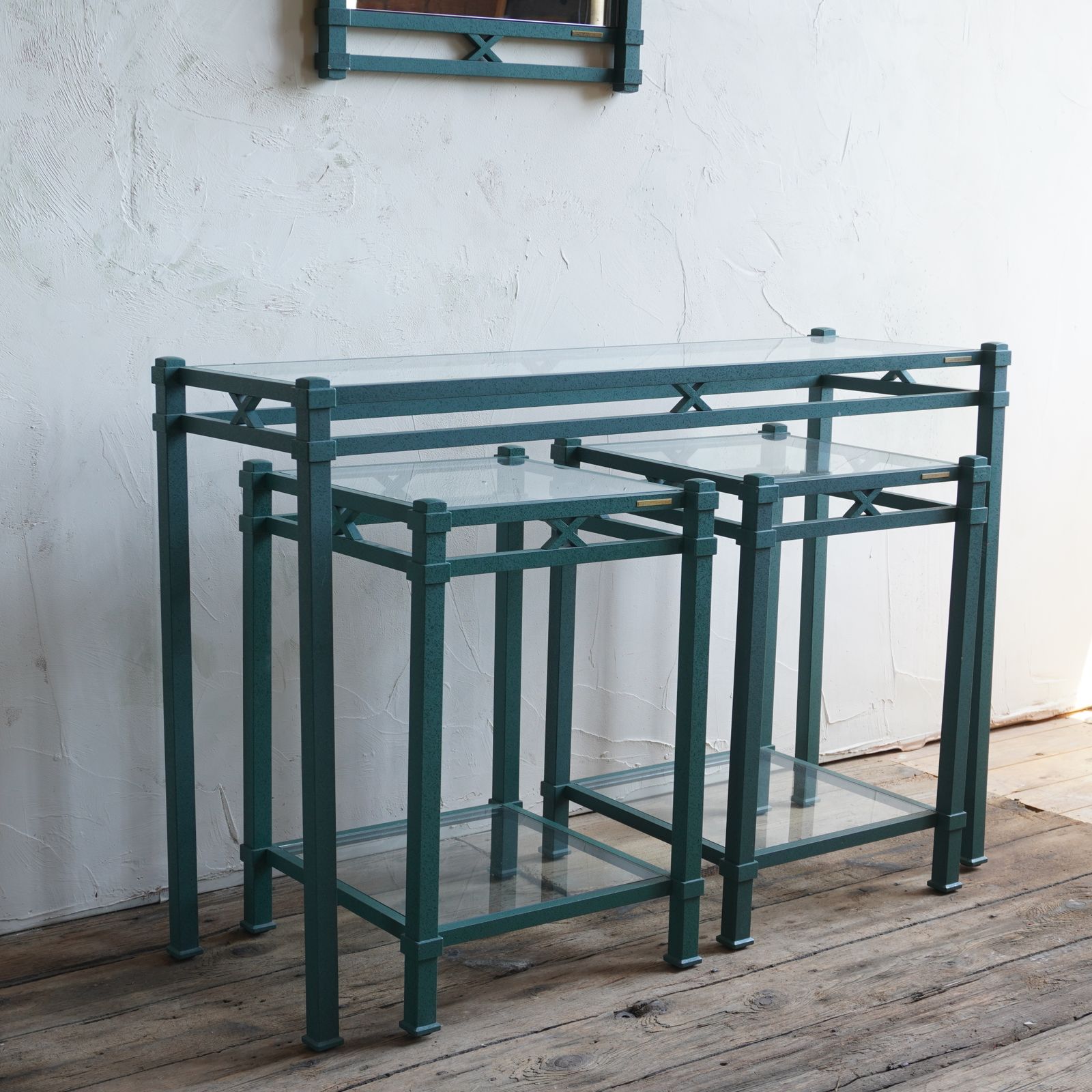 Pierre Vandel Console Table, Entryway Side Tables And Mirror