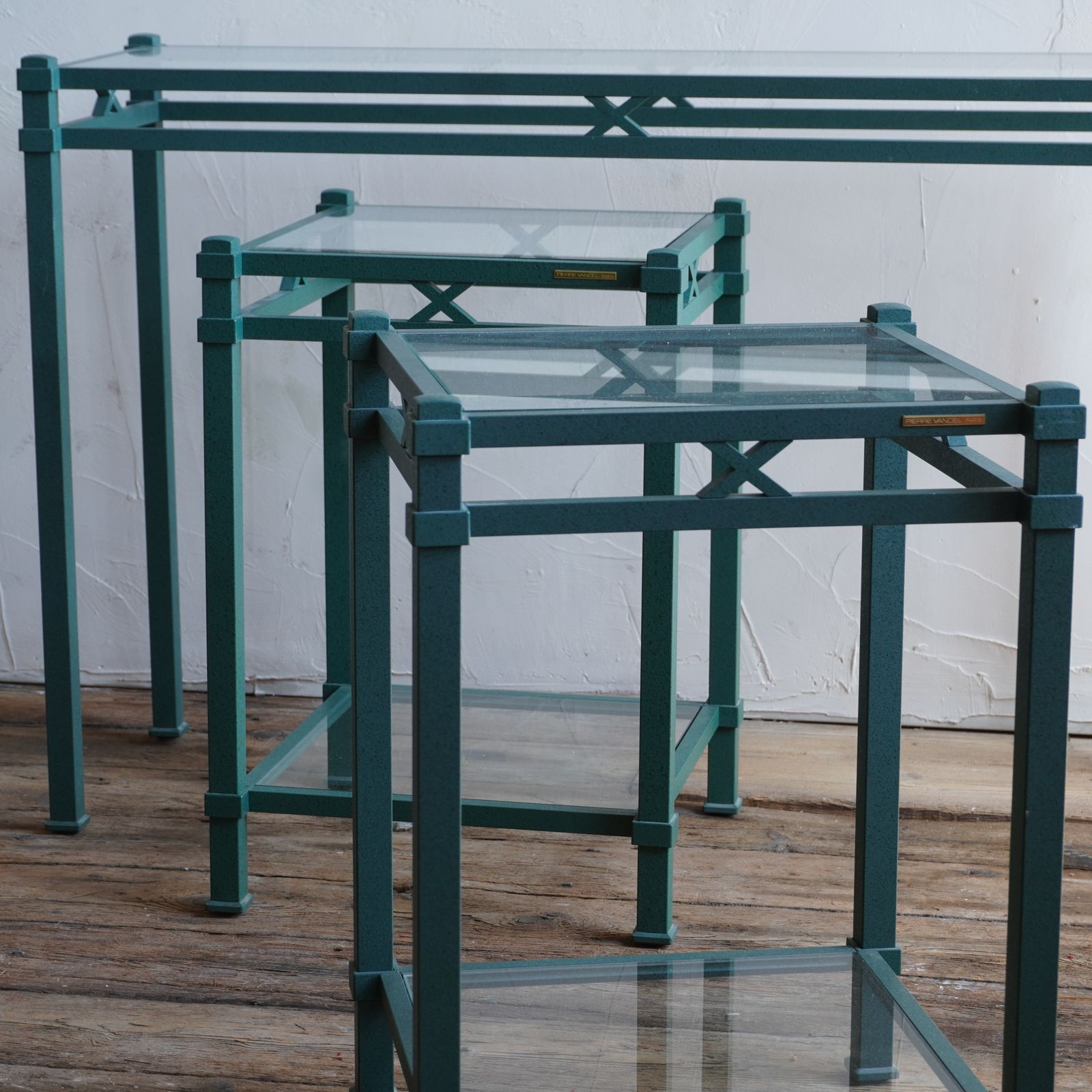 Pierre Vandel Console Table, Entryway Side Tables And Mirror photo vintage