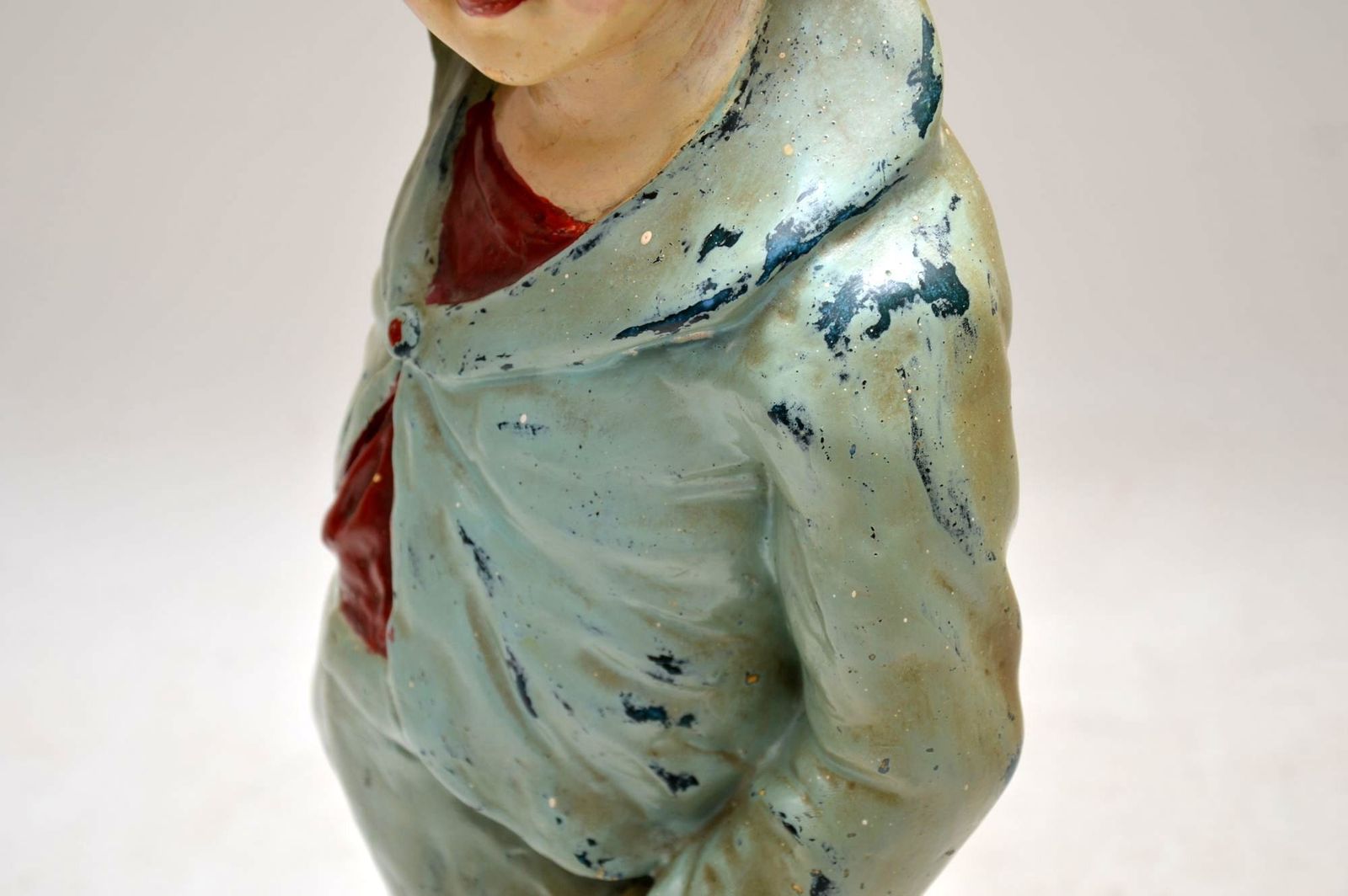 photo for sale Antique Decorative Chalk Ware Figure Of A Boy