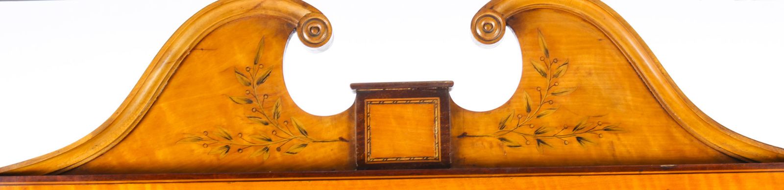 Edwardian Satinwood Marquetry Inlaid Cheval Mirror C.1900 photo for sale