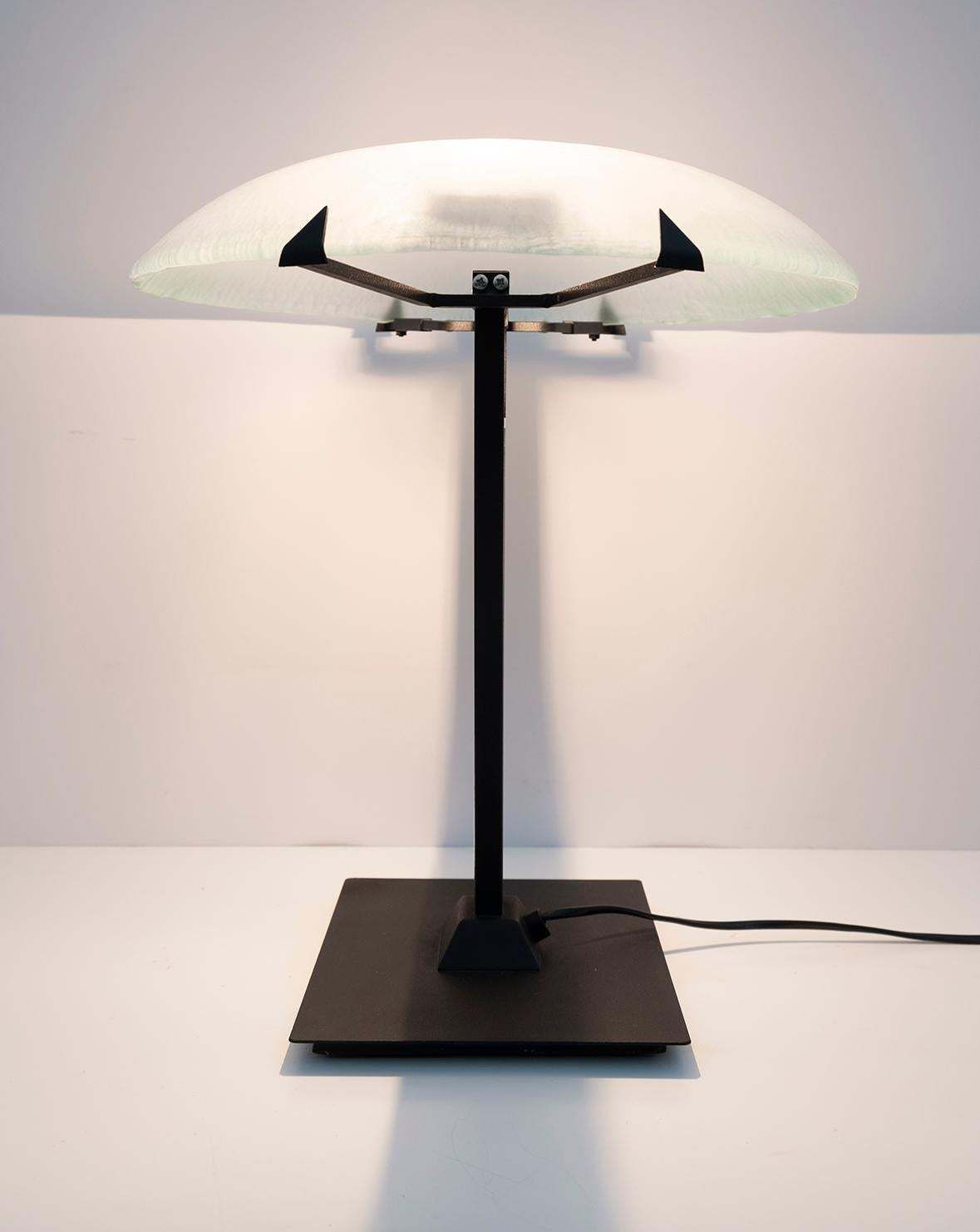1413.0 Post Modern Italian Murano Glass Mushroom Table Lamp, 1980s photo