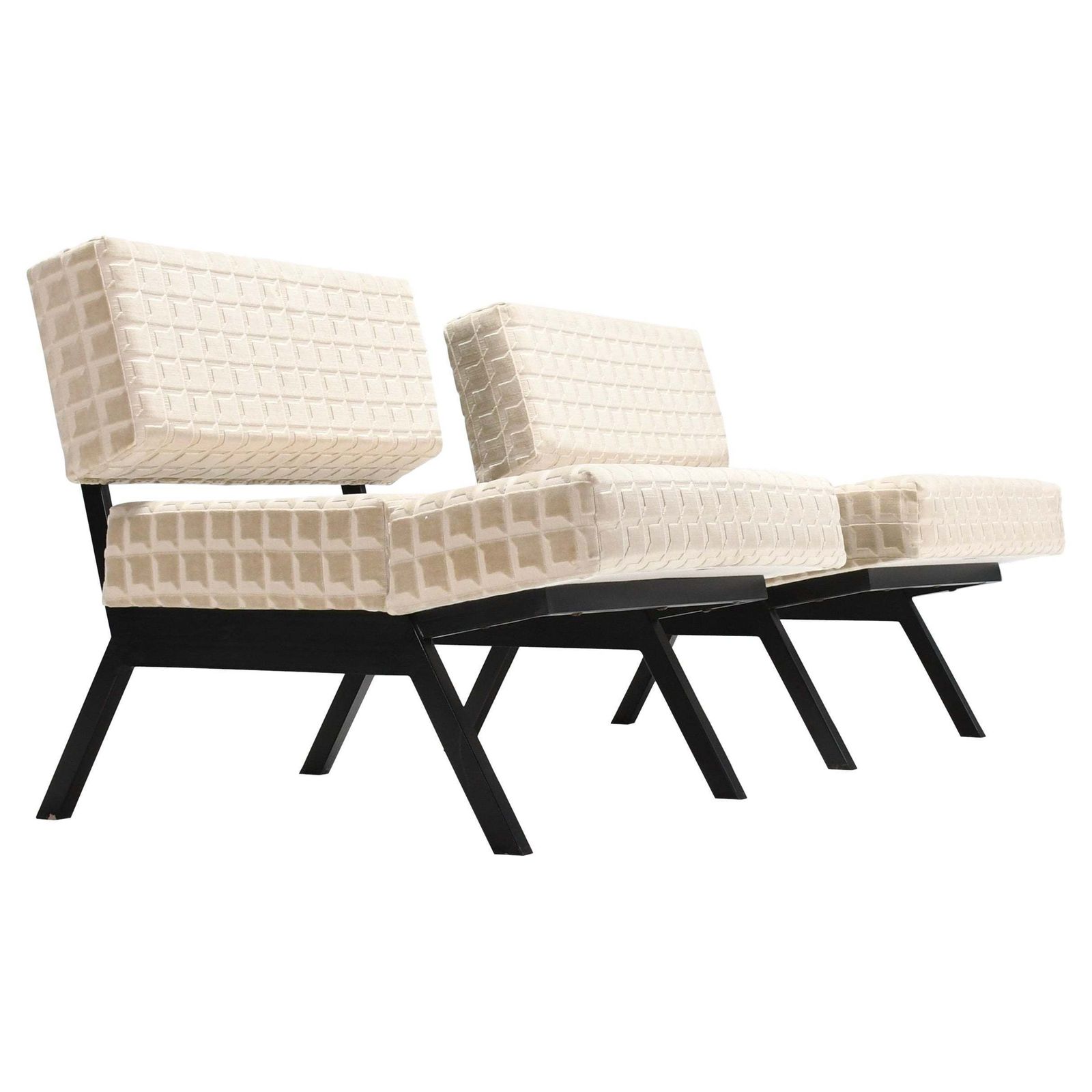 Set Italian Of ‘Panchetto’ Reclining Chairs By Rito Valla For Ipe, Italy 1960s