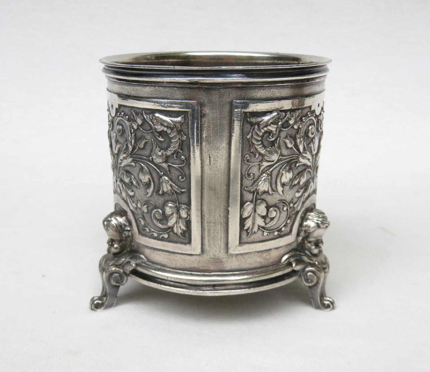 Tin Wine Bottle Stand By A. Reith, 1880s, Set Of 2 photo vinterior