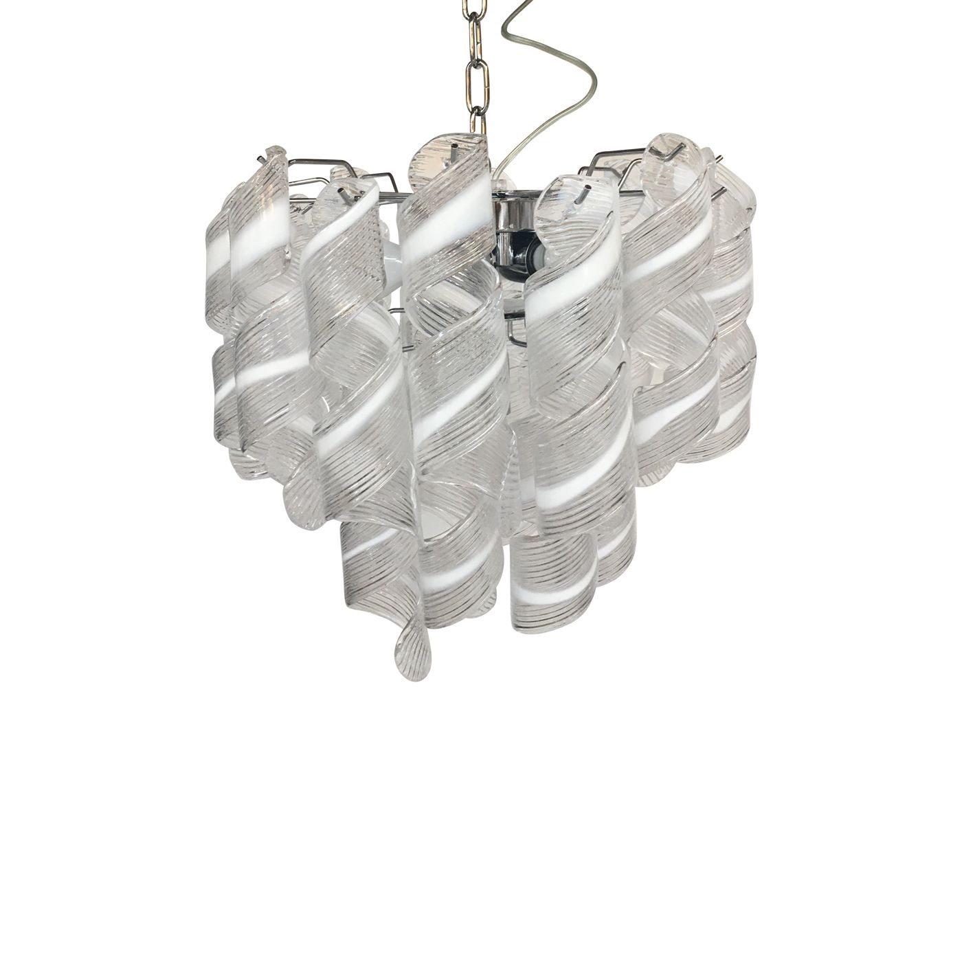 Chandelier Murano Glass Virgola Like Venini Style