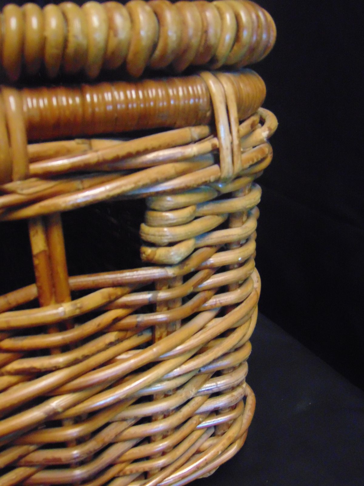 photo for sale Vintage Wicker Basket Fishing Creel