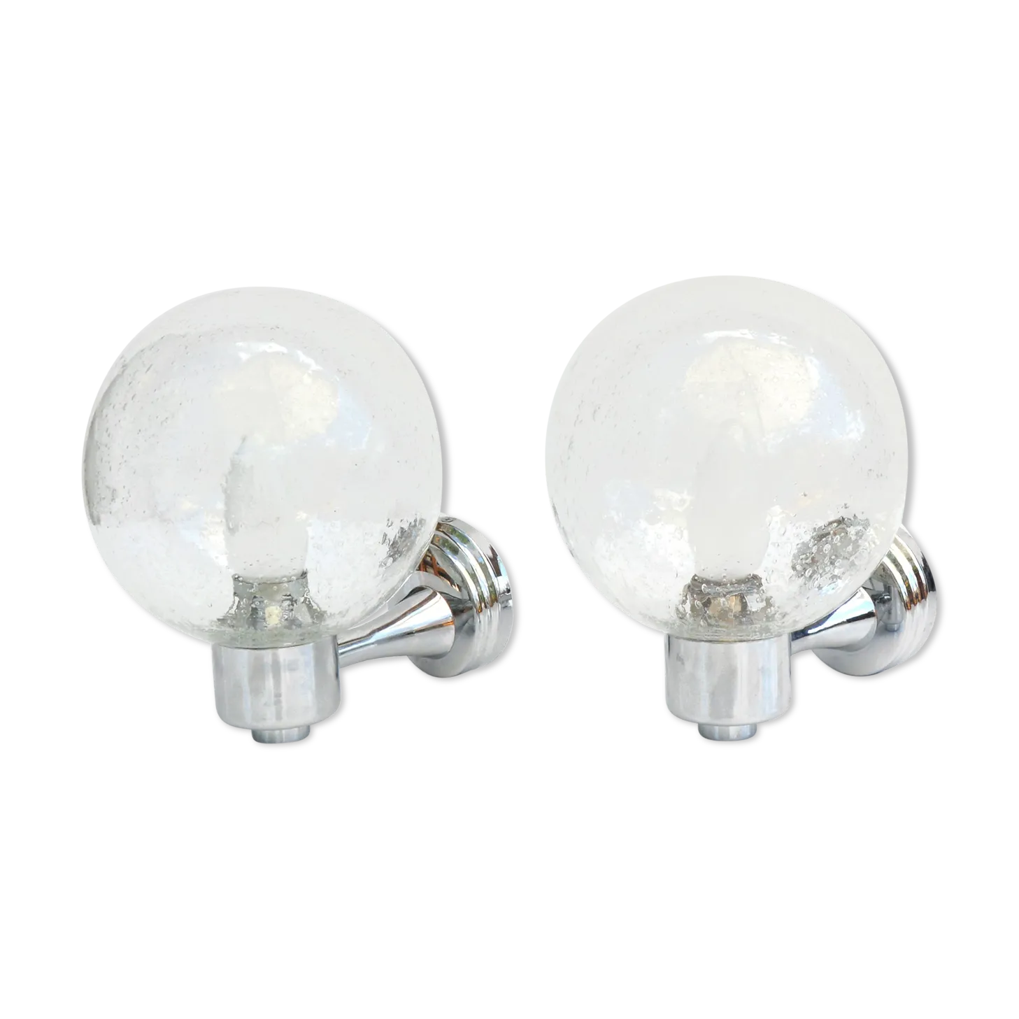 1980s Pair Of Wall Lamps, Karl Lenz, Germany