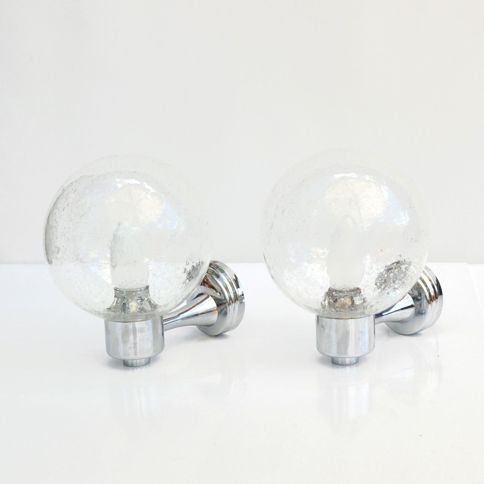 1980s Pair Of Wall Lamps, Karl Lenz, Germany photo Lighting