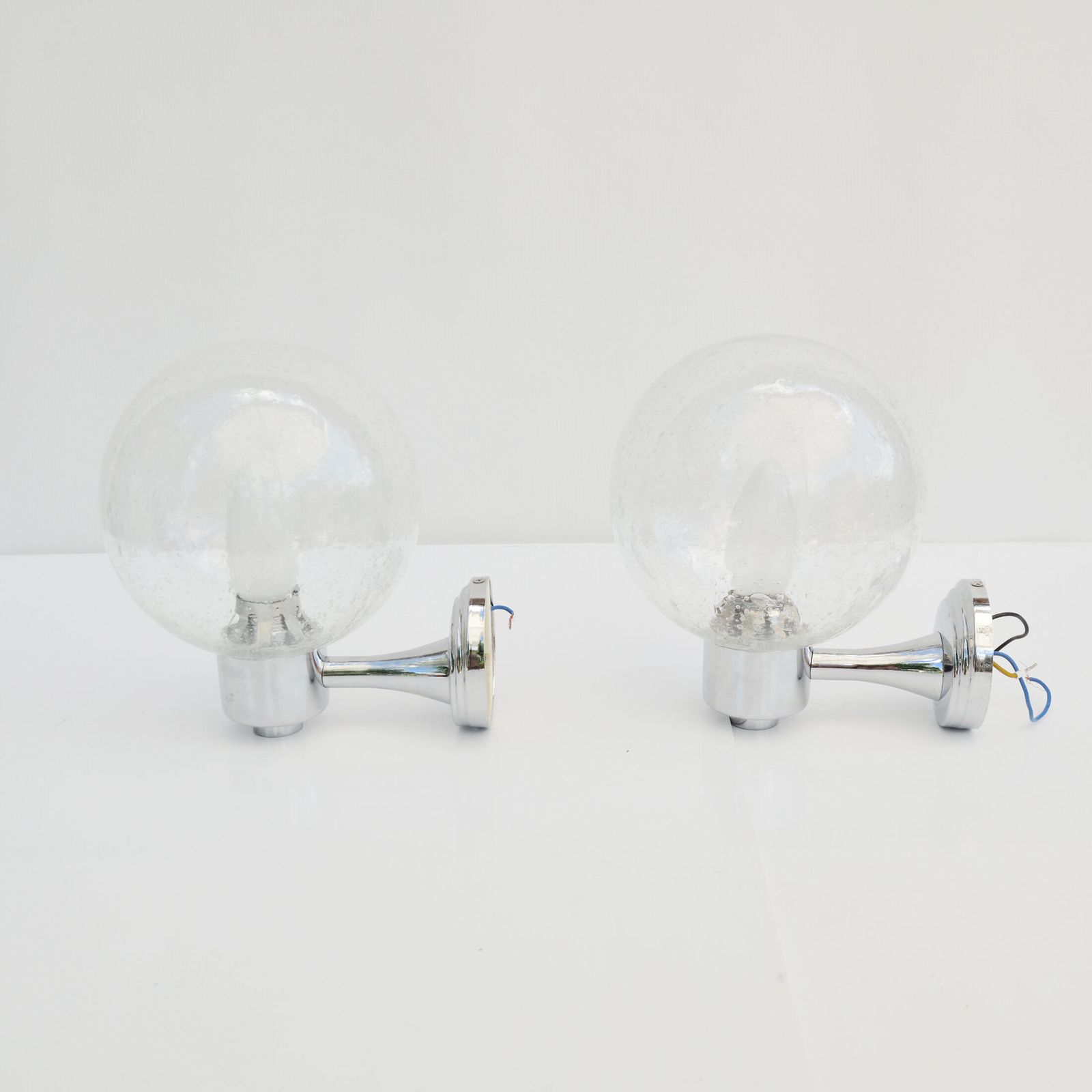 1980s Pair Of Wall Lamps, Karl Lenz, Germany photo vinterior