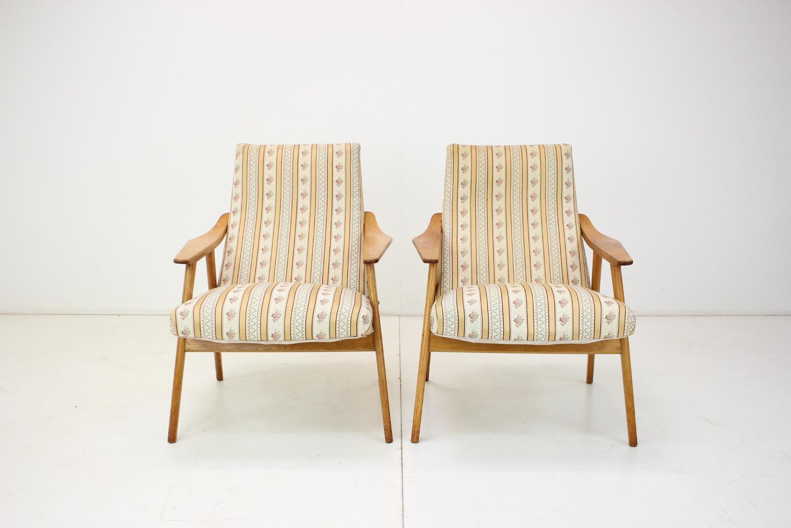 1960s Pair Of Midcentury Armchairs, Czechoslovakia photo furniture