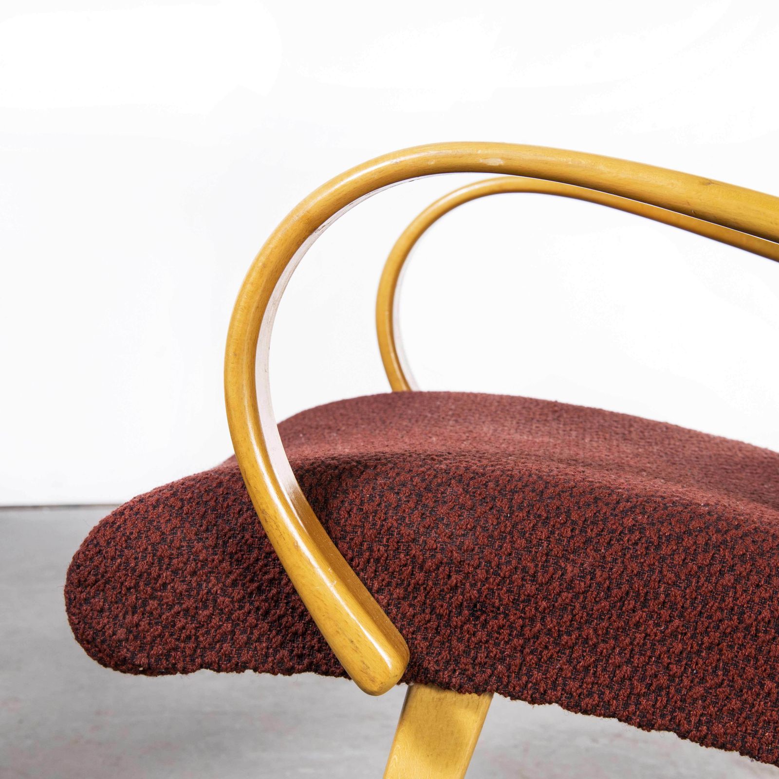 1960’s Original Pair Of Red Armchairs – Produced By Up Zavody photo vinterior