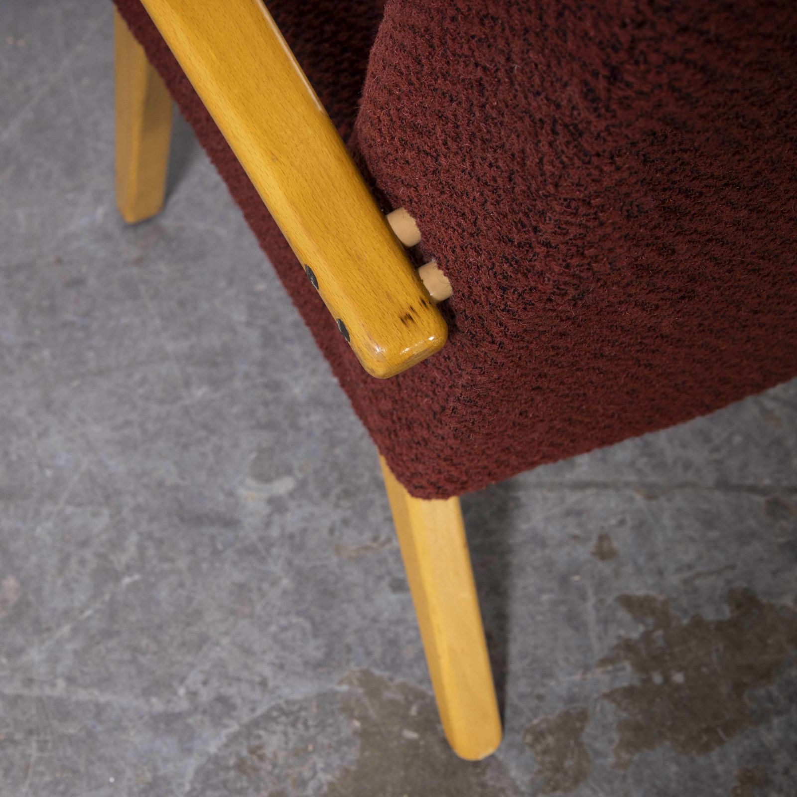 photo for sale 1960’s Original Pair Of Red Armchairs – Produced By Up Zavody