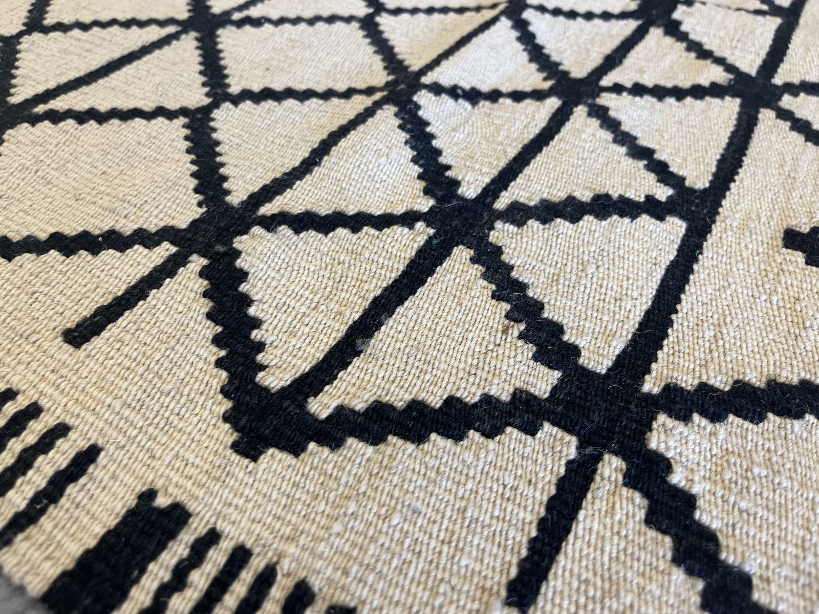 Contemporary Cream Kilim Rug, Early 20th Century photo for sale