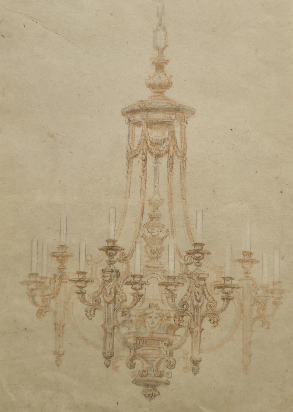 Multi Branch Arts And Crafts Chandelier Illustration Attributed To Amor Fenn photo furniture