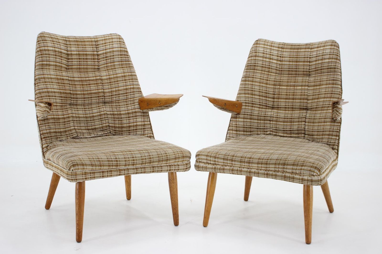 1960s Set Of Two Design Rare Armchairs ,Czechoslovakia photo furniture