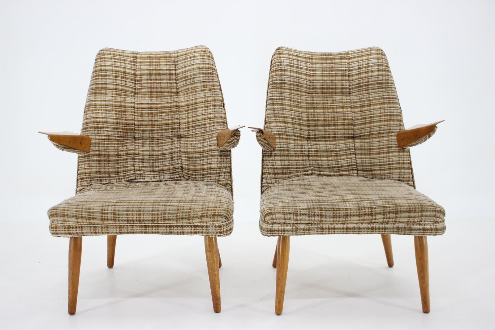 1960s Set Of Two Design Rare Armchairs ,Czechoslovakia photo vinterior