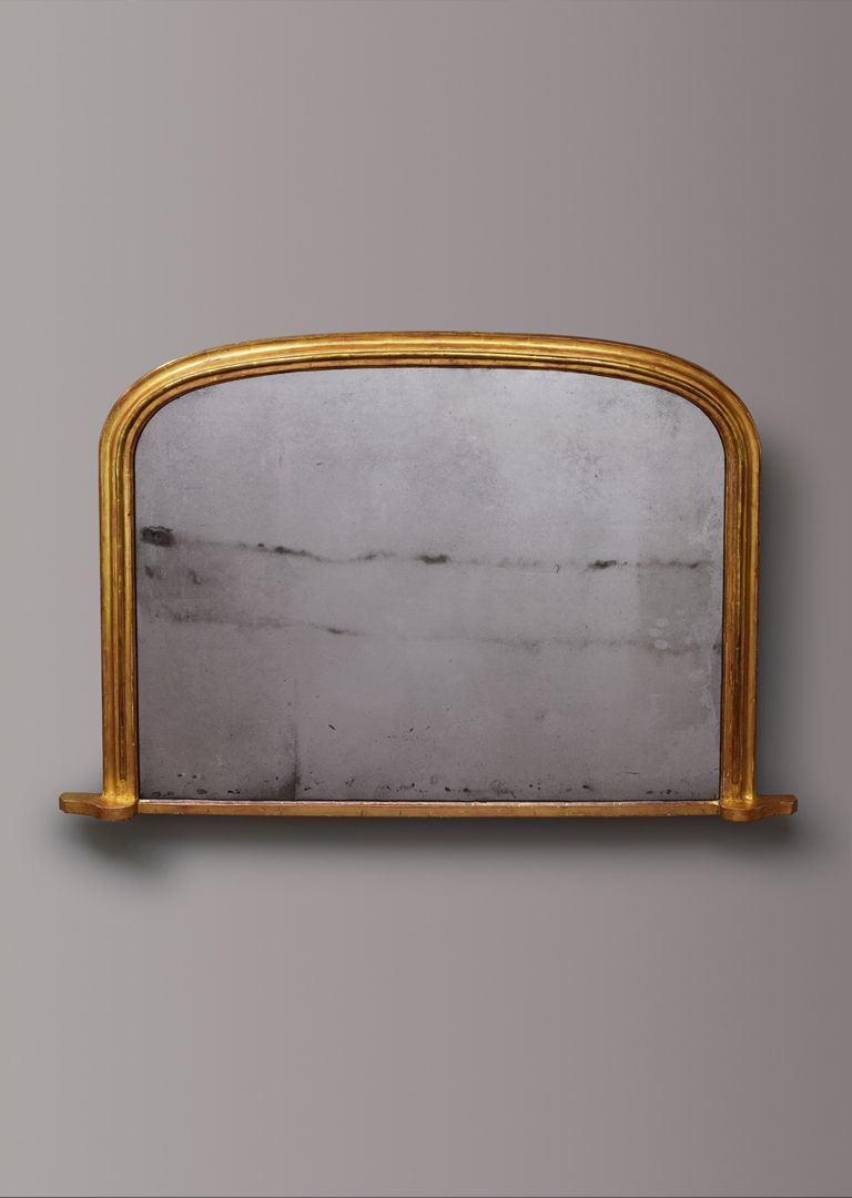 English Gilt Overmantel Mirror