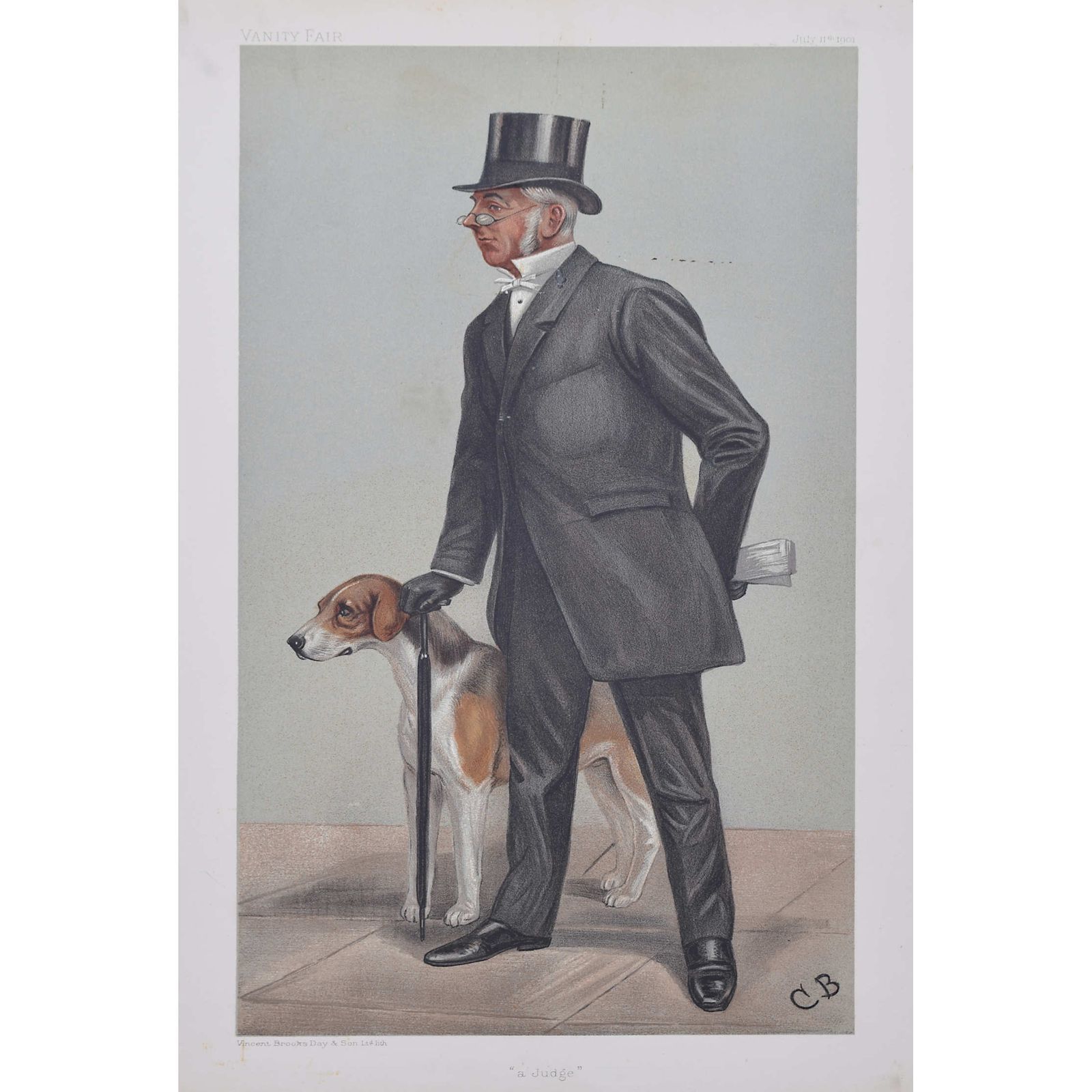 ‘A Judge’ Of Hounds: For Vanity Fair Magazine,The Rev Cecil Legard By Cuthbert “Cb” Bradley