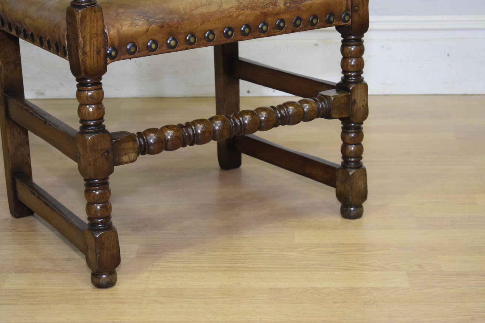 Early 20th Century Carved Oak Armchair photo Furniture