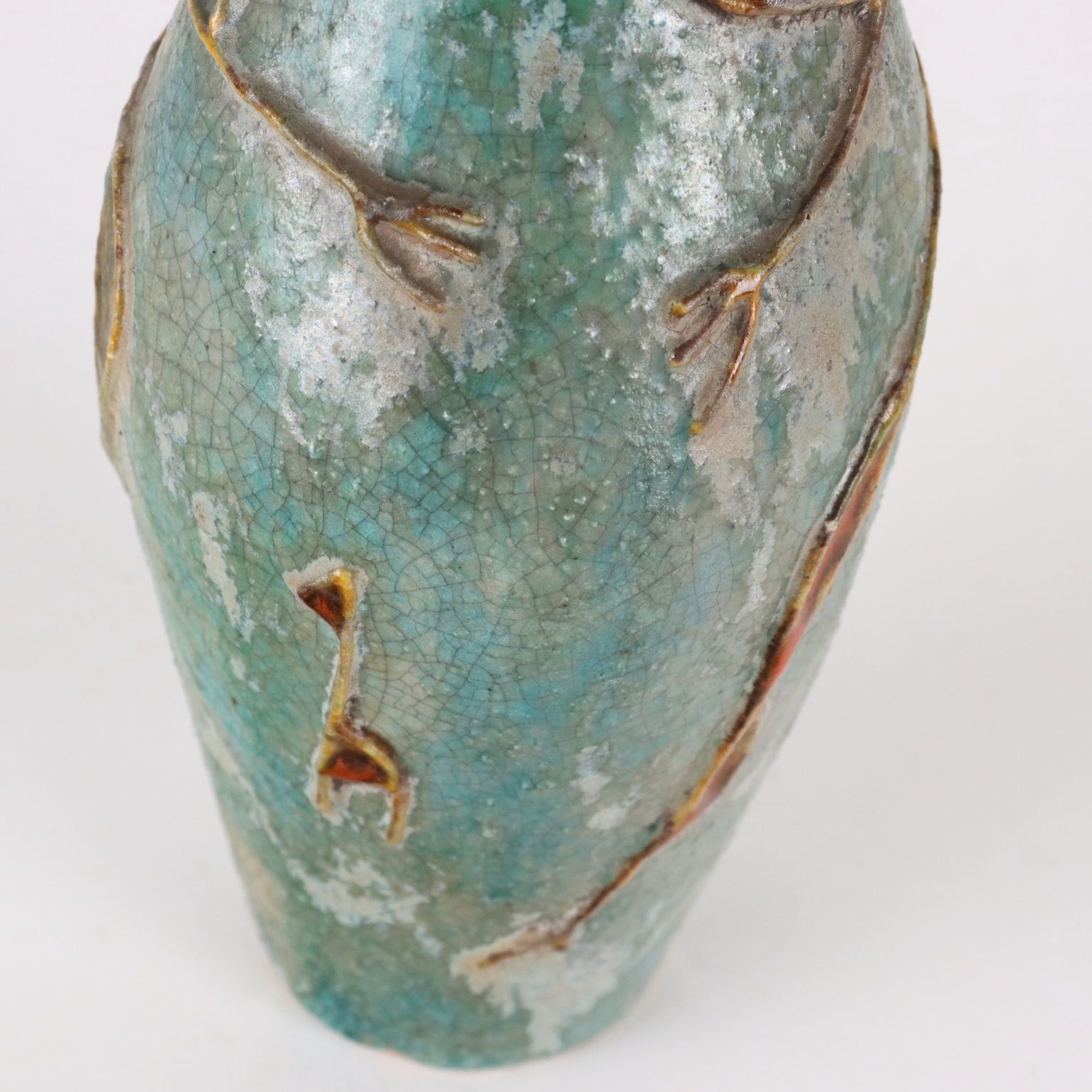 C. Zauli Vase Terracotta Italy 1950s photo buy