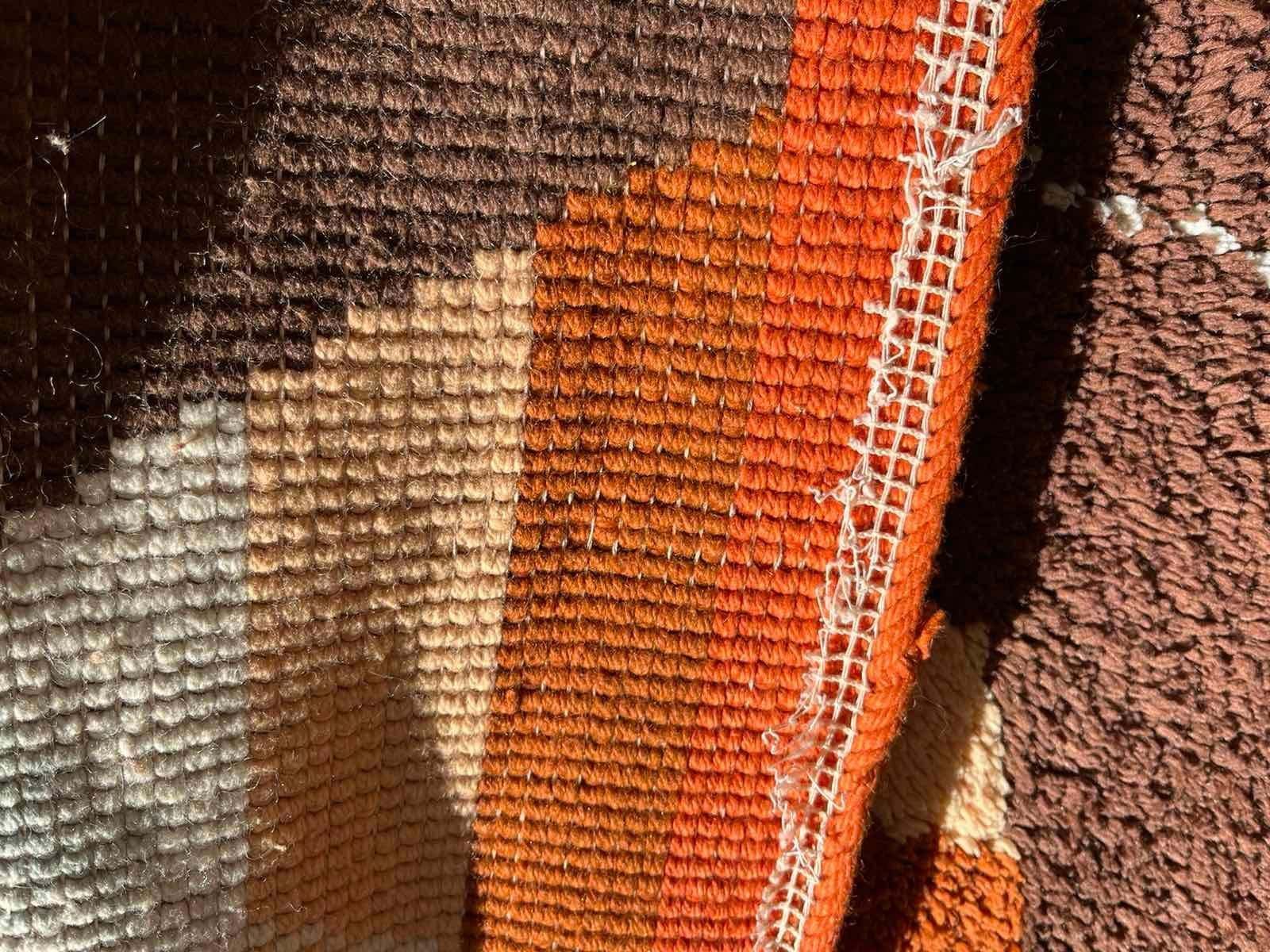 Midcentury Rare Carpet Or Rug Hexagon, Denmark, 1960s photo 791.0