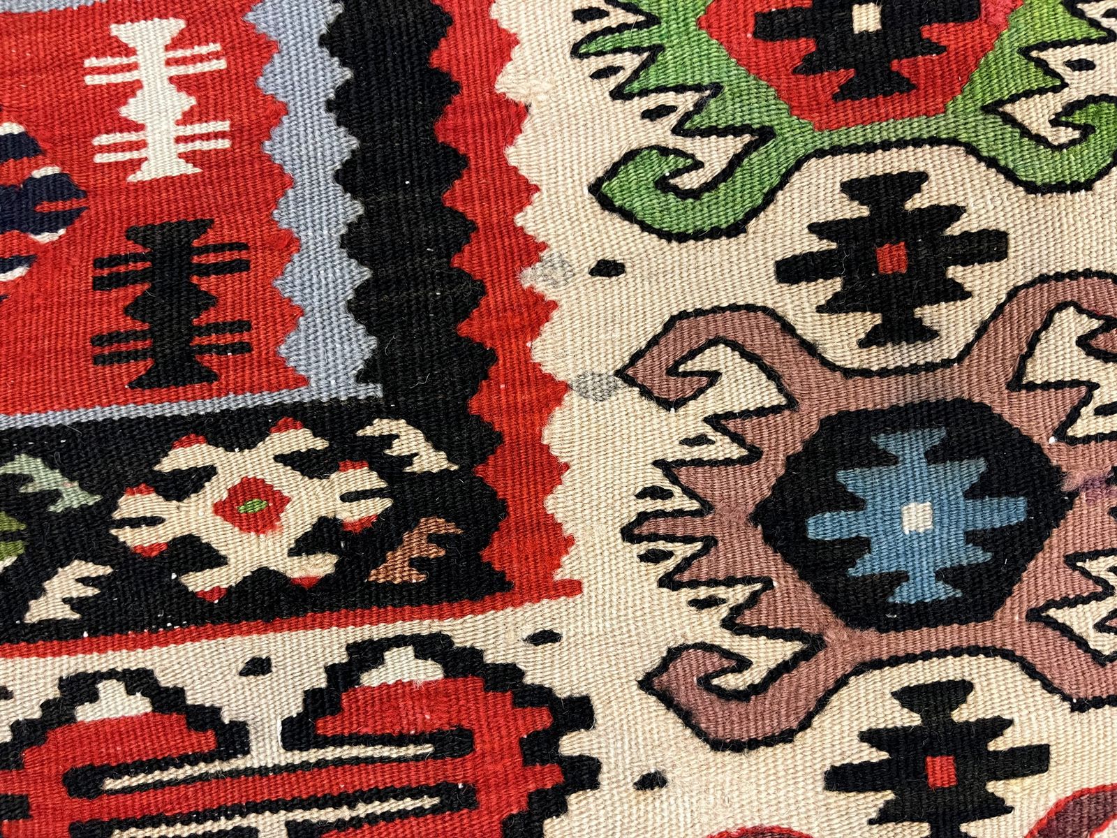 Red Rug Vintage Turkish Kilim Runner photo furniture