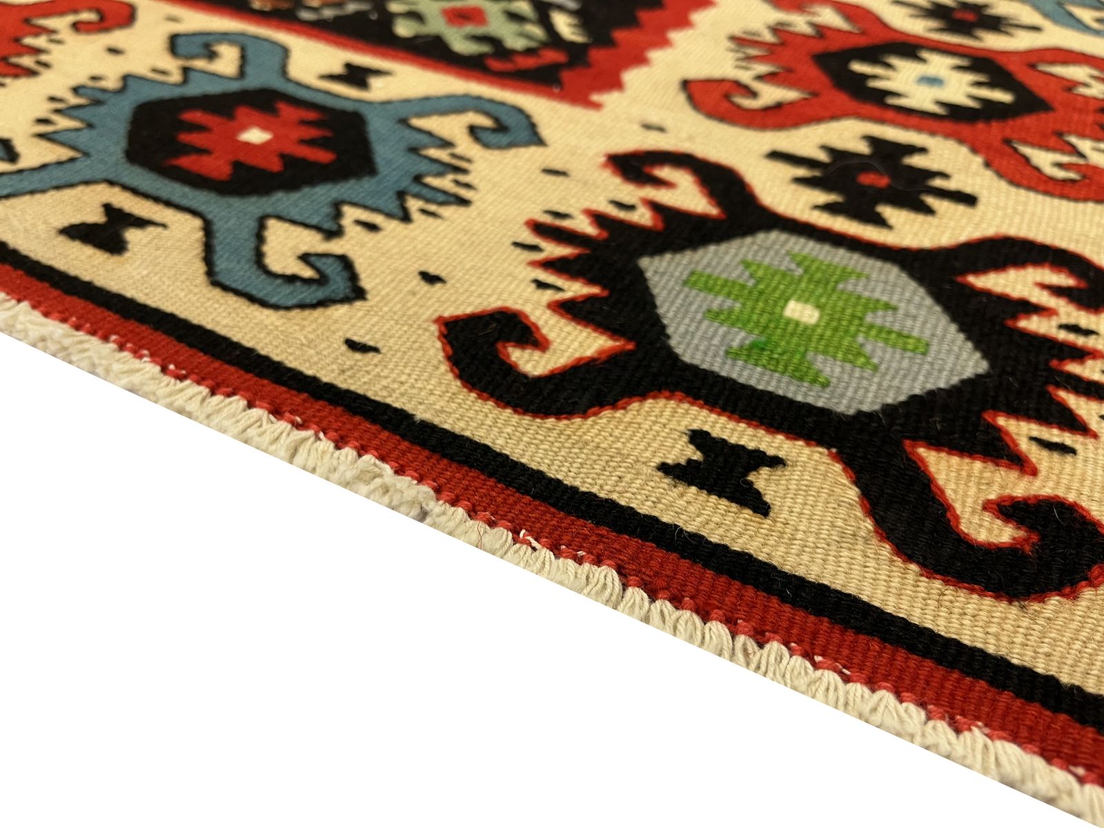 Red Rug Vintage Turkish Kilim Runner photo 1100.0