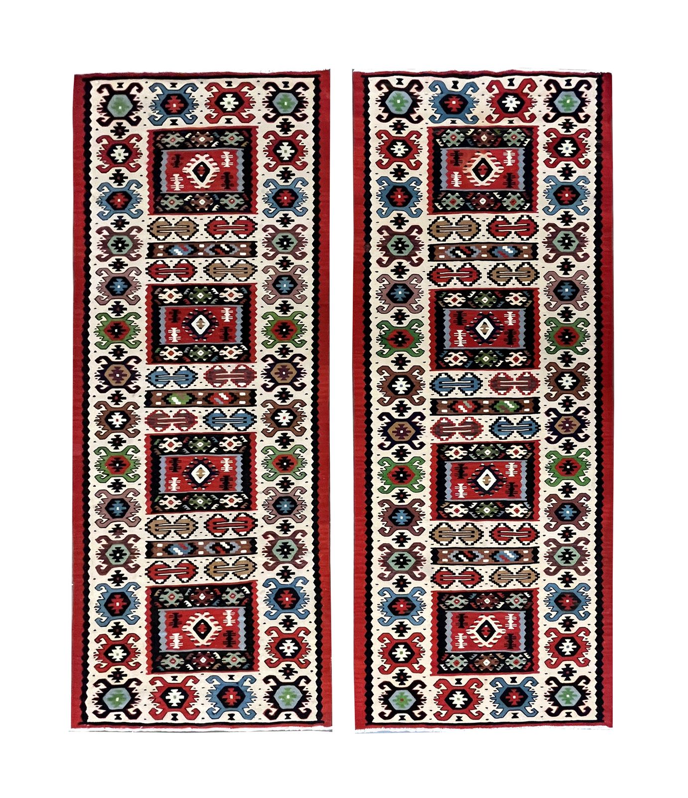 Red Rug Vintage Turkish Kilim Runner photo vintage