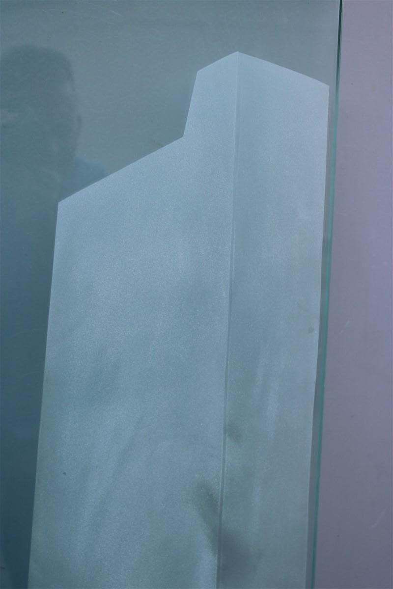 4958.0 Giorgio De Chirico Large Thick Glass Slab Engraved With Ettore And Andromaca photo
