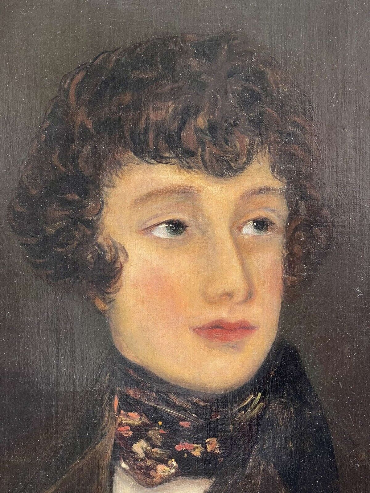 Antique Portrait Painting Of A Gentleman Circa 1840 photo for sale