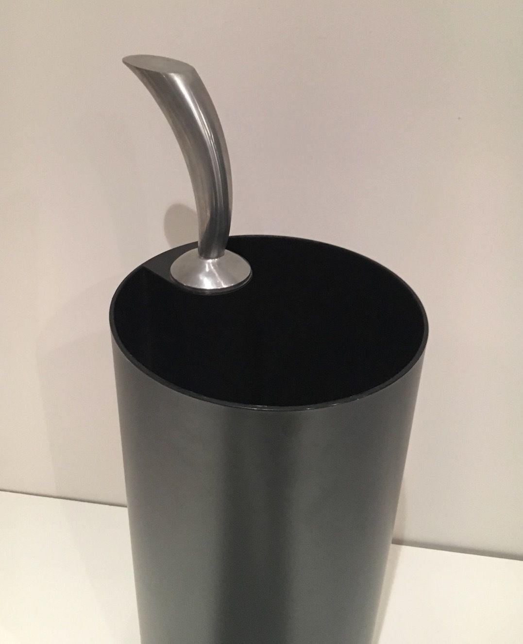 "Golf" Umbrella Stand In Black Plastic And Chrome photo buy