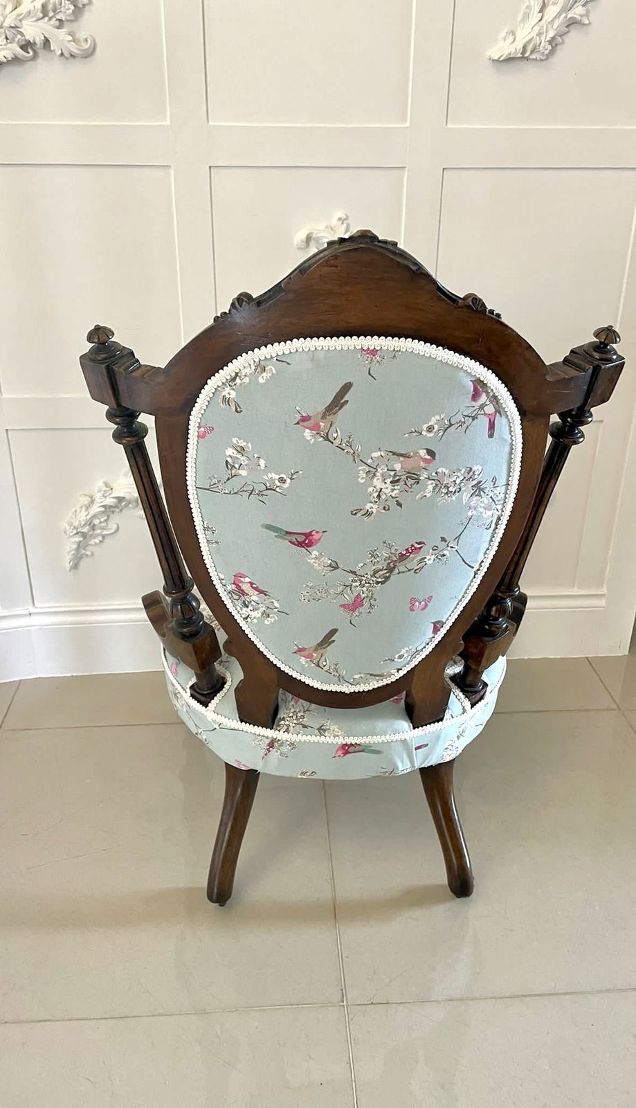 Exceptional Quality Antique Walnut Ladies Chair photo Furniture