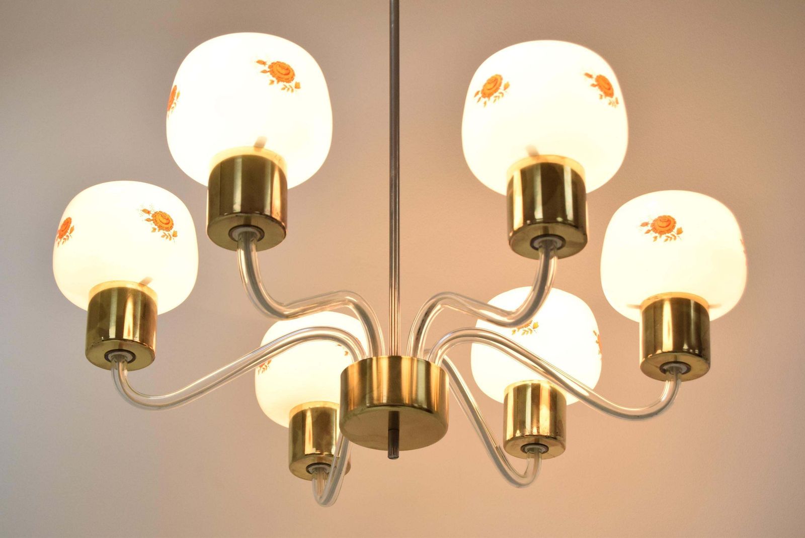 Mid Century Chandelier/Kamenicky Senov,1970's. photo 515.0