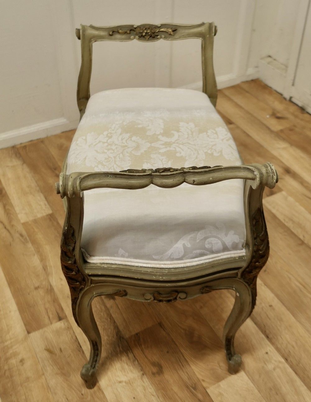 Original Painted French Louis Philippe Boudoir Window Seat photo 714.0