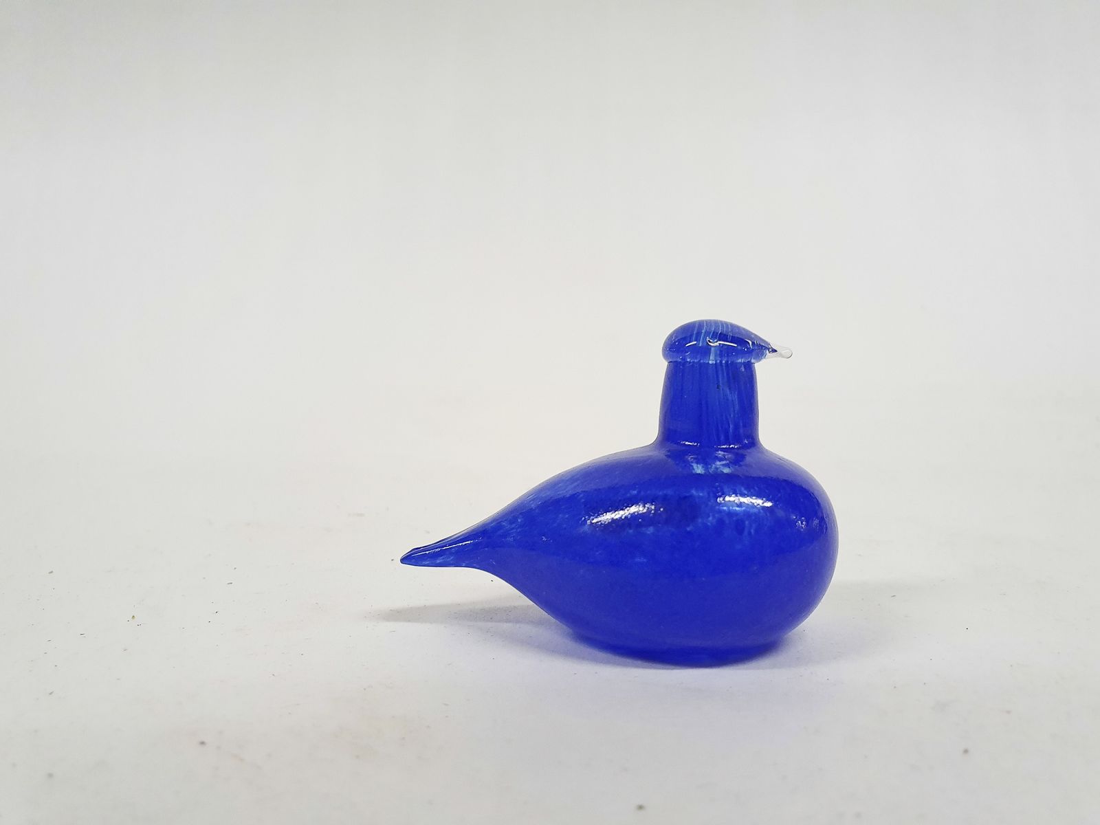 Oiva Toikka For Iittala Blue Glass Bird, Finland 1970's photo Home Decor