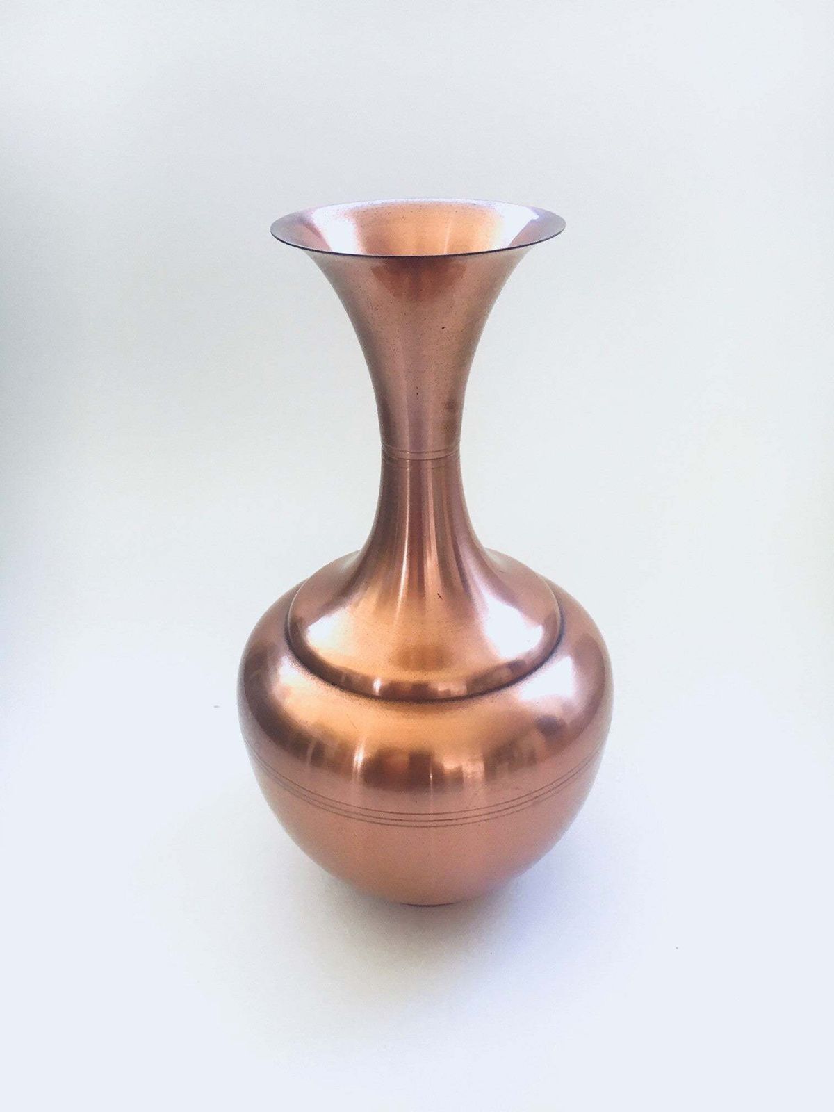 photo furniture Copper Trumpet Vase Set By Ab Belgium 1940's