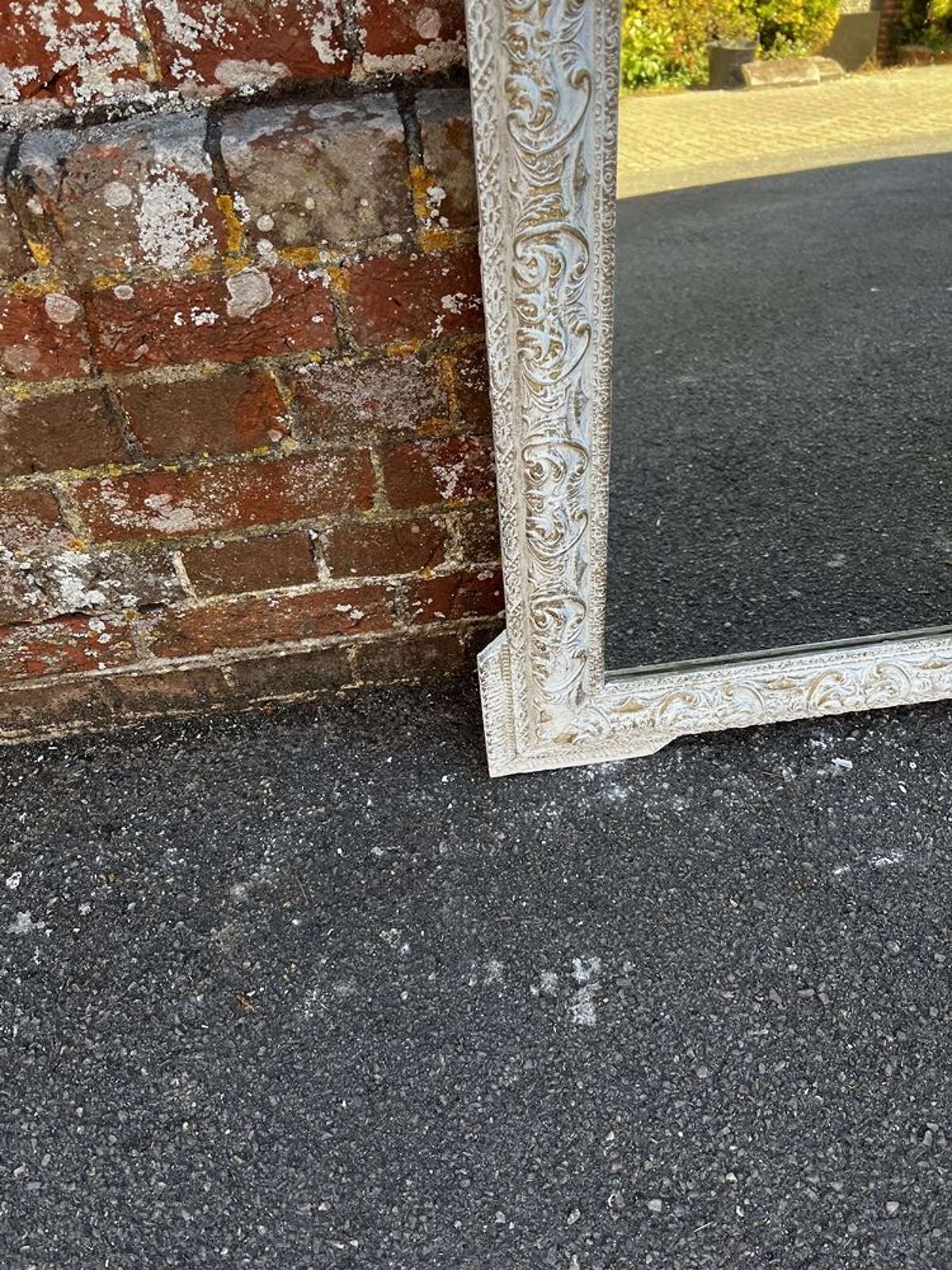 A Wonderful Highly Useful Antique French 19th C Carved Wood Mirror. photo Home Decor