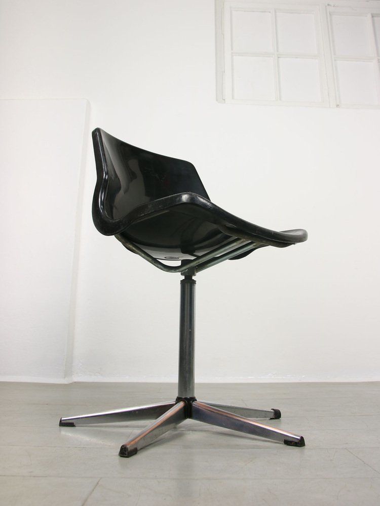 Swedish Overman Office Swivel Chair In Black By Svante Schöblom, 1970s photo buy