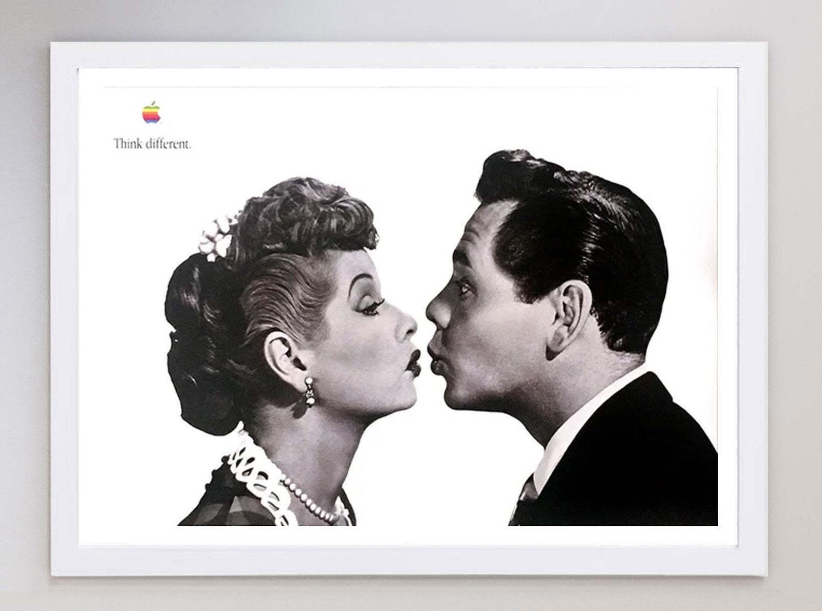 Apple Think Different   Lucille Ball & Desi Arnaz Original Vintage Poster photo for sale
