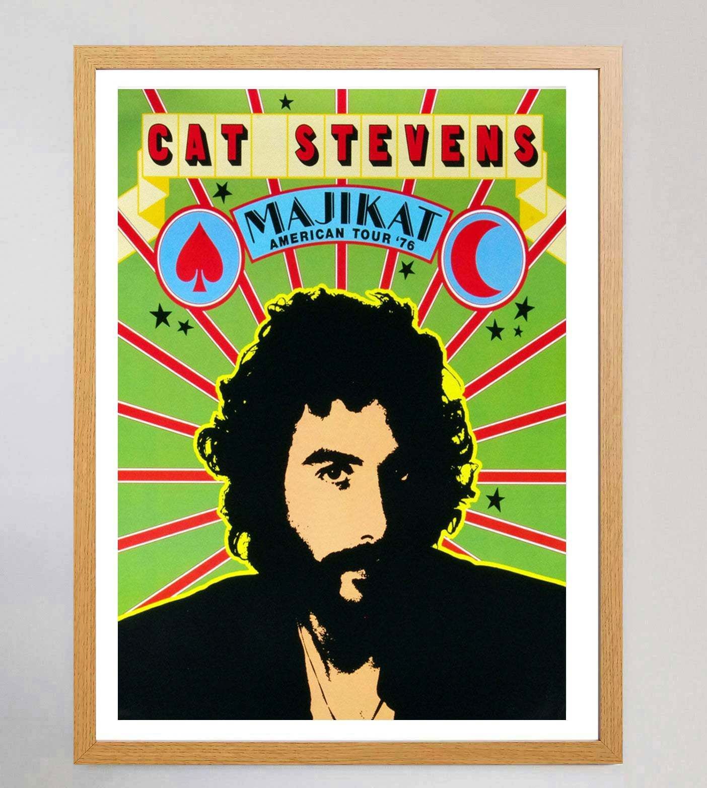 Cat Stevens   Majikat American Tour 1976 Original Vintage Poster photo Art