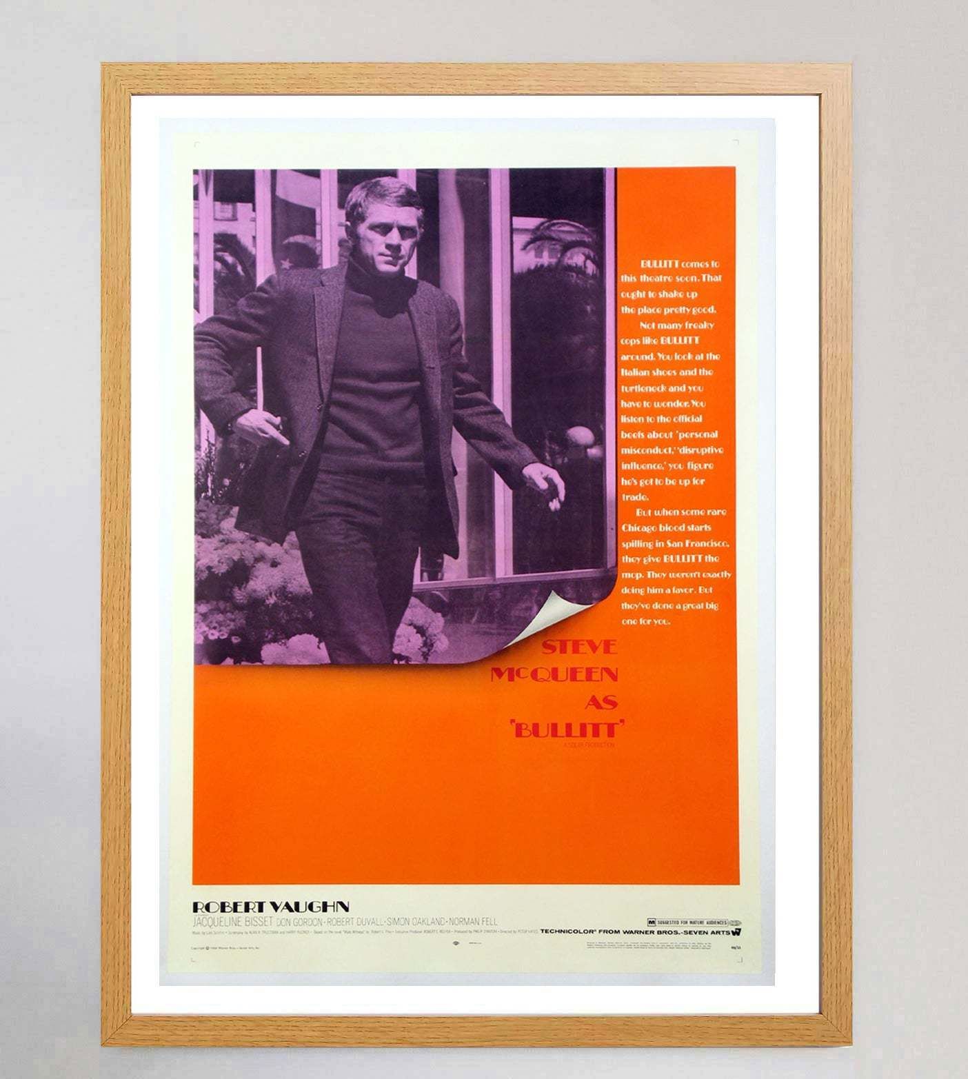 Bullitt Original Vintage Poster photo Art