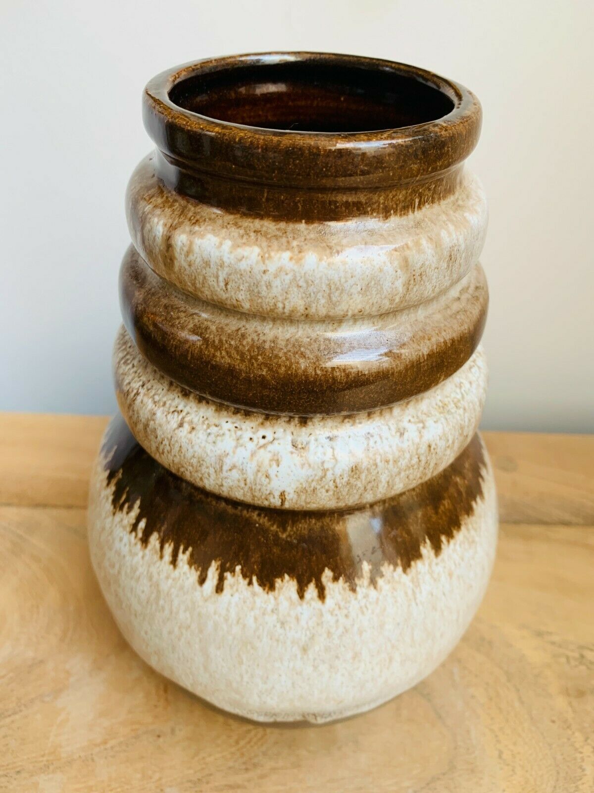 West German Fat Lava Vase 269 22 Vintage Scheurich Keramik Vase  Mid Century photo for sale