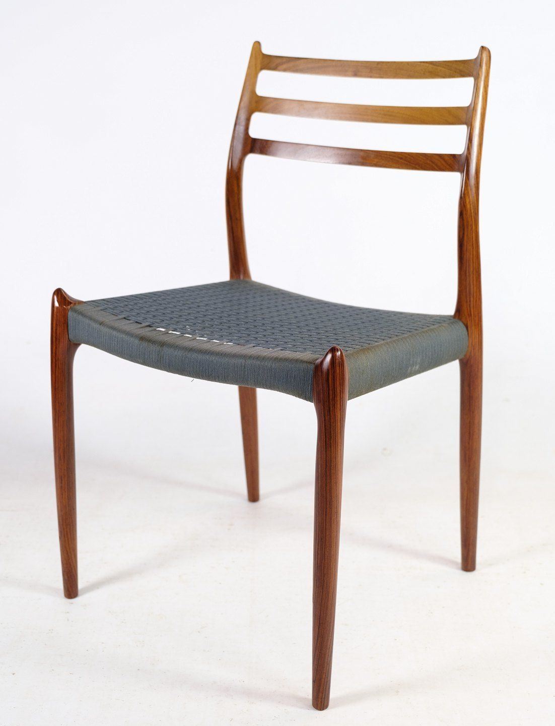 8 Dining Chairs Rosewood Model No 78 No Møller 1960 photo for sale