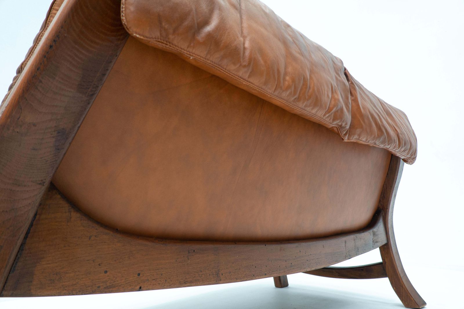 Mid Century Living Room Set, Original Cognac Leather, Brazilian Style, 1960s photo buy