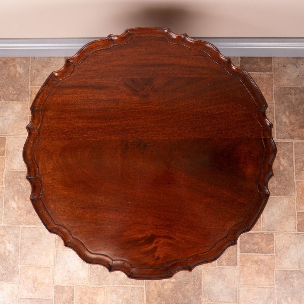 Good Quality Carved Mahogany Pie Crust Coffee Table photo Furniture