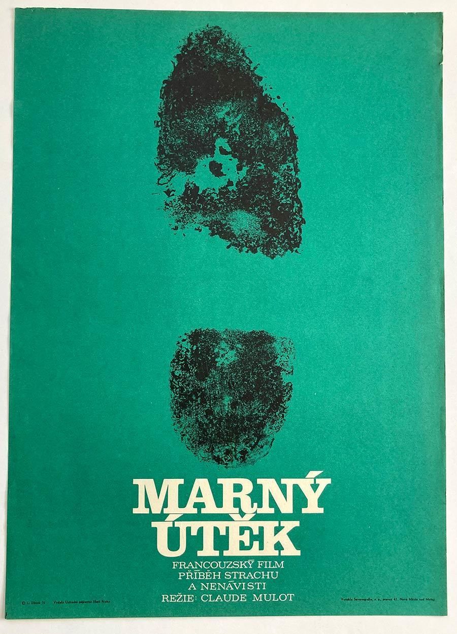 Original Film Poster, The Contract, Libuše Zíková, 1975, Genuine Czech Vintage Print